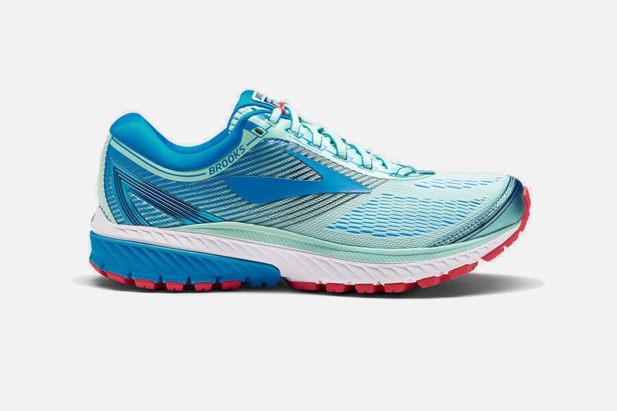 Brooks Ghost 10 Womens UK - Brooks Womens Road Running Shoes Blue ...